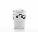 Black Circuit Mug with Lid