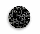Black Circuit Small Plate