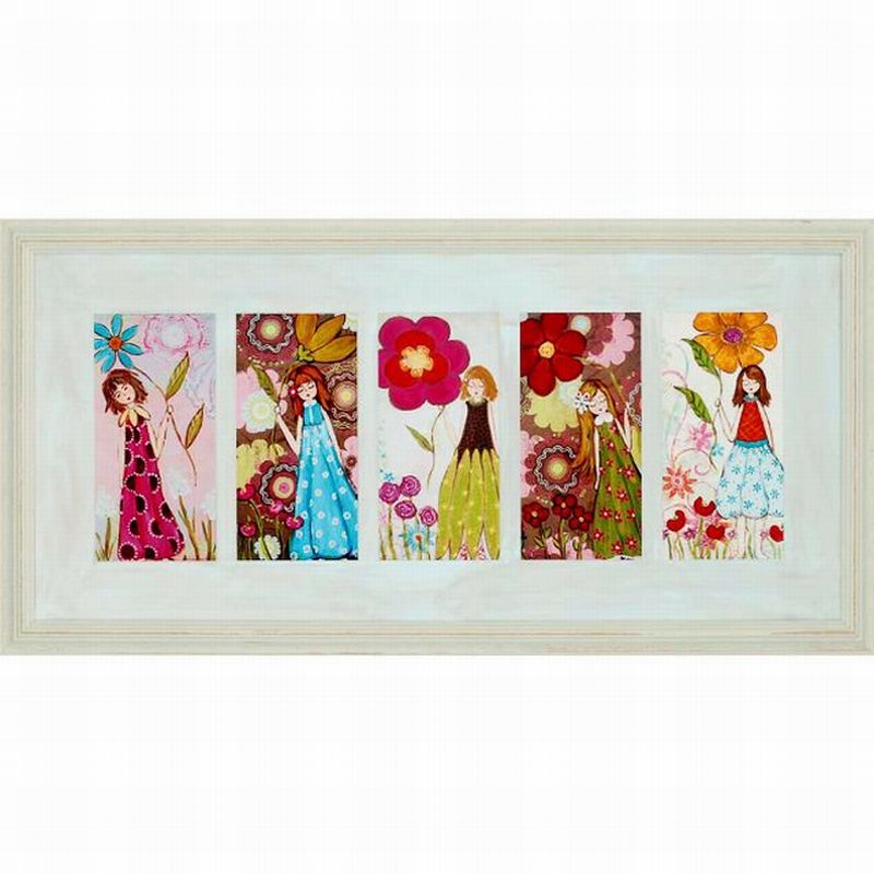 Vikki Wiegel "Garden Gals" Deluxe Framed Art Print