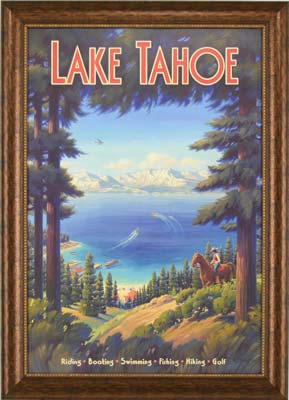 Lake Tahoe Framed Vintage Art Collection - Sold Out