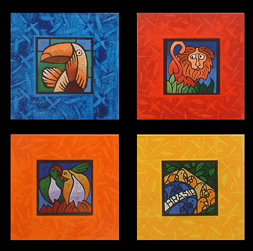 Ecological (Set of 4) Acrylic, Brazil