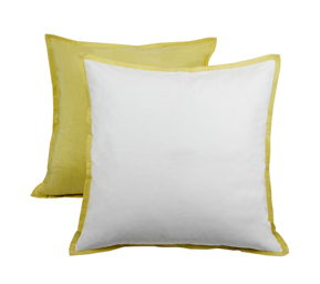 Blissliving Home Caltha Cream Euro Sham Pillow